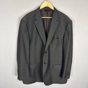 Pronto Uomo Couture Men 50 Gray Wool Sport Coat Blazer  Tollegno 1900 Super 100s